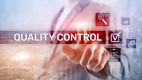 Kvalitetskontroll Och Kvalitetssäkring Standardisering Garanti Standarder Affärer Och Teknik Koncept — Stockfoto