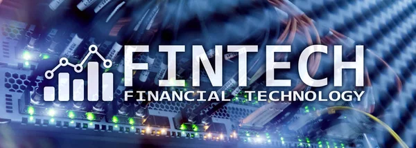 Fintech-금융 기술 비즈니스 솔루션 및 소프트웨어 개발 — 스톡 사진