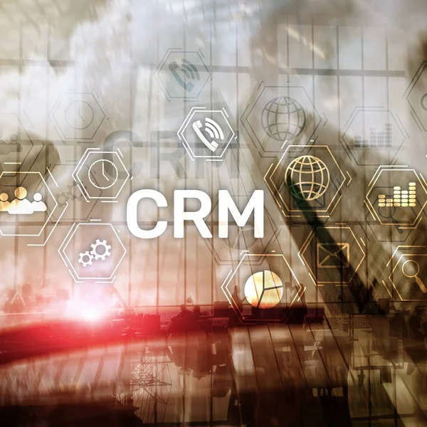 Affärskund CRM Management Analys Service Concept. Relationsförvaltning. — Stockfoto