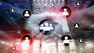 HR - insan kaynakları yönetimi kavramı bulanık iş merkezi zemin üzerine