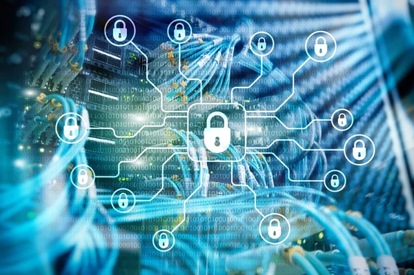 Cyber-Sicherheit, Datenschutz, Datenschutz. Internet und Technologie-Konzept — Stockfoto