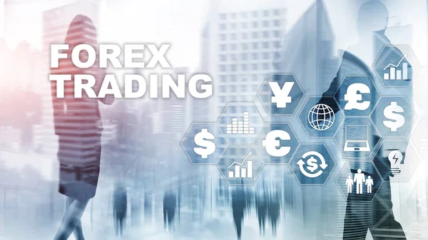 Na rynku Forex. Nadaje się do inwestycji finansowych lub trendów ekonomicznych koncepcji graficznej. Otoczenie biznesu. — Zdjęcie stockowe