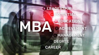 MBA - işletme, e-öğrenme, eğitim ve kişisel gelişim kavramı Master