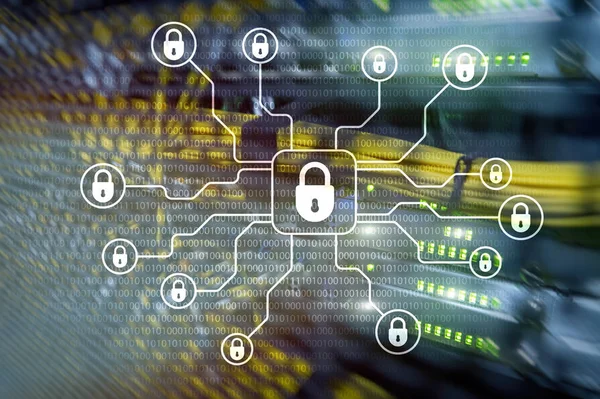 Cyber-Sicherheit, Datenschutz, Datenschutz. Internet und Technologie-Konzept — Stockfoto