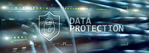 Protecția Datelor Securitatea Cibernetică Confidențialitatea Informațiilor Conceptul Internet Tehnologie Server — Fotografie, imagine de stoc