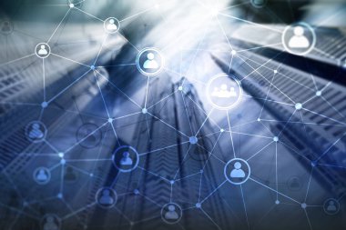 Çift pozlama insan yapısı Hr - insan kaynakları yönetimi ve işe alım kavramı ağ.