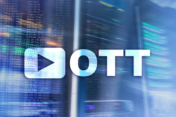 OTT, IPTV, transmisión de vídeo a través de Internet . —  Fotos de Stock