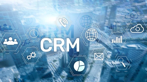 Бізнес-клієнт CRM Management Analysis Service Concept. Управління відносинами . — стокове фото