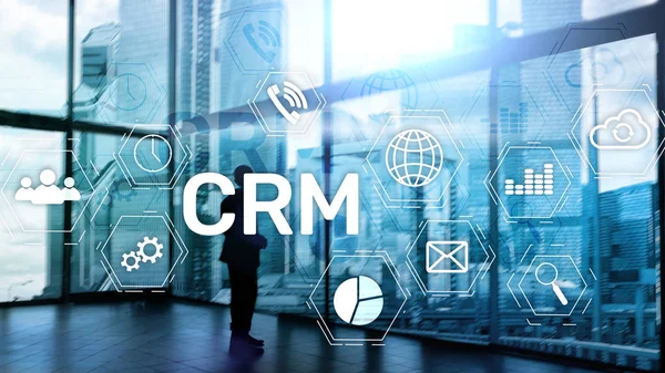 Business Customer CRM Management Analysis Service Concept (em inglês). Gestão de Relacionamento — Fotografia de Stock