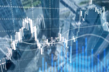 Eski ticaret, finans piyasası, iş merkezi geçmişi üzerine yatırım kavramı.