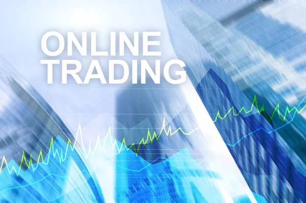 Trading en ligne, Forex, Concept d'investissement et de marché financier . — Photo