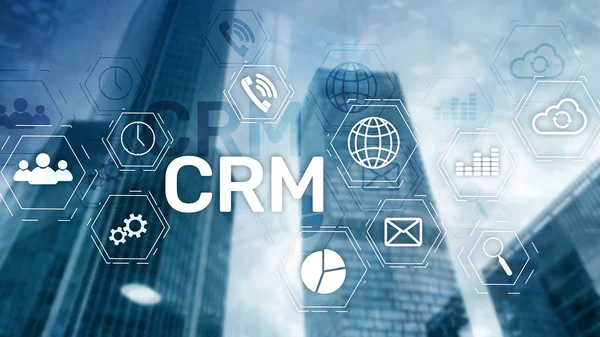 业务客户CRM管理分析服务的概念.关系管理. — 图库照片