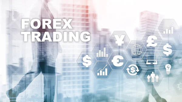 Forex Trading. Conceito gráfico adequado para investimento financeiro ou tendências econômicas. Contexto empresarial . — Fotografia de Stock