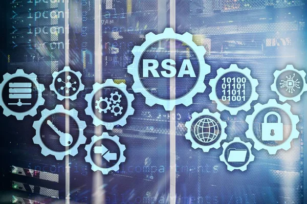 RSA. Rivest Shamir Adleman Kryptosystem. Kryptographie und Netzwerksicherheit. — Stockfoto