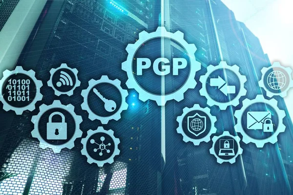 PGP. Pretty Good Privacy. Technology Encryption and Security concept. — Stock Photo, Image