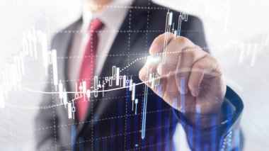 Eski ticaret, finans piyasası, iş merkezi geçmişi üzerine yatırım kavramı