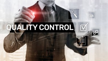 Kalite kontrol ve güvence. Standardizasyon. Garanti. Standartları. İş ve teknoloji kavramı