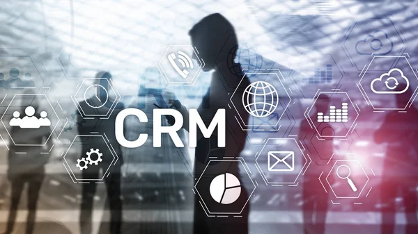 Бізнес-клієнт CRM Management Analysis Service Concept. Управління відносинами . — стокове фото