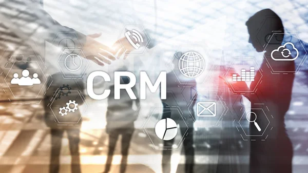 Business Customer CRM Management Analysis Service Concept (em inglês). Gestão de Relacionamento. — Fotografia de Stock