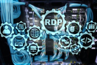 RDP Uzak Masaüstü Protokolü. Terminal Hizmetleri. Sunucu arkaplanı.