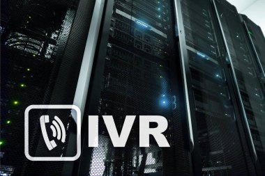 IVR etkileşimli sesli yanıt. Çağrı merkezi iş kavramı.