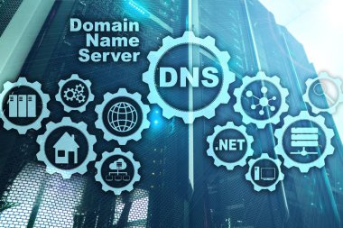DNS. Alan Adı Sistemi. Ağ İletişimi. İnternet ve dijital teknoloji kavramı