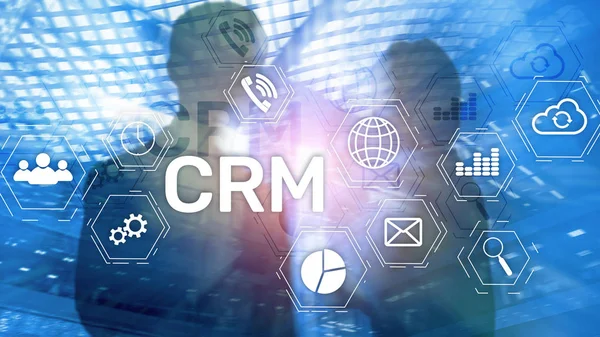 Business Customer Crm Management Service Concept Inglés Gestión Las Relaciones — Foto de Stock