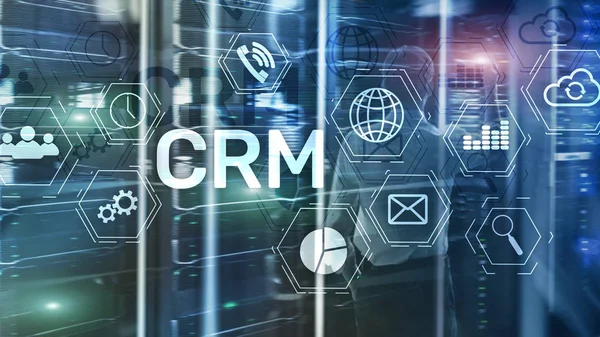 Affärskund CRM Management Analys Service Concept. Relationsförvaltning. — Stockfoto