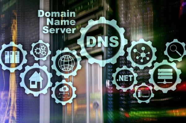 DNS. Domain Name System. Network Web Communication. Internet and digital technology concept.
