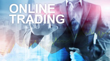 Online ticaret, Forex, yatırım ve finansal piyasa kavramı.