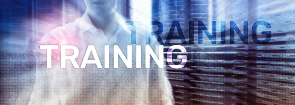 Bedrijfsopleidingsconcept Training Webinar Learning Financiële Technologie Communicatieconcept — Stockfoto