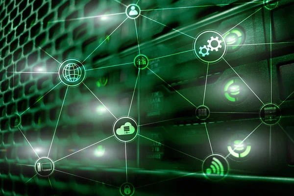 Teknoloji altyapı bulut bilgi işlem ve iletişim. Internet kavramı.
