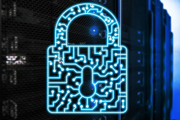 Icono Seguridad Cibernética Información Privacidad Protección Datos Concepto Internet Tecnología — Foto de Stock
