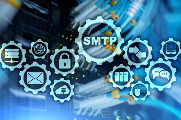 Smtp Server Mail Transfer Protocol Tcp Protocol Sending Receiving Mail — Stock Photo, Image