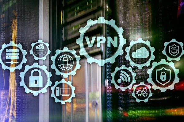 Bezpieczne Połączenie Vpn Koncepcja Wirtualnej Sieci Prywatnej Lub Bezpieczeństwa Internetu — Zdjęcie stockowe