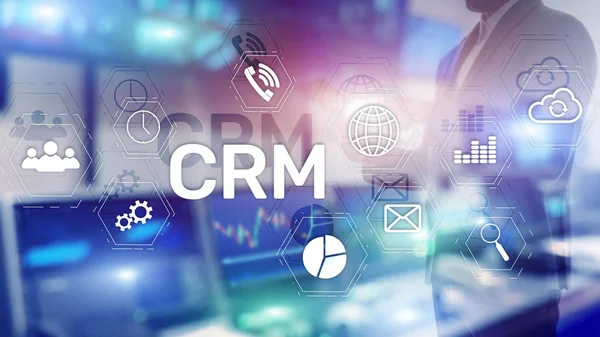 Business Customer CRM Management Analysis Service Concept. Zarządzanie relacjami. — Zdjęcie stockowe