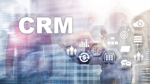 Affärskund CRM Management Analys Service Concept. Relationsförvaltning. — Stockfoto