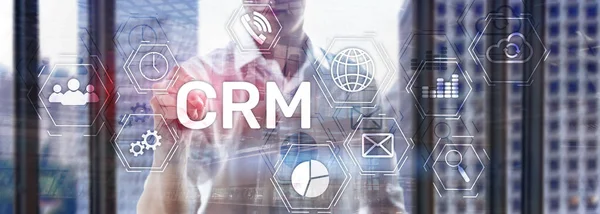 Business Customer CRM Management Analysis Service Konzept. Beziehungsmanagement. — Stockfoto