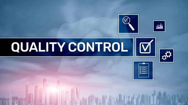 Control de calidad y garantía. Estandarización. Garantizado. Normas. Concepto de negocio y tecnología . —  Fotos de Stock