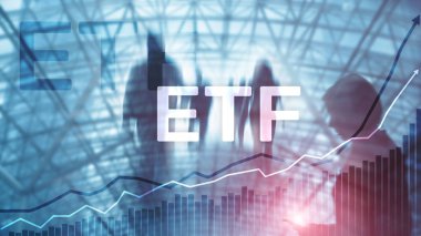 ETF - fon finansal ve ticari araç satım takas ettim. İş ve yatırım kavramı.