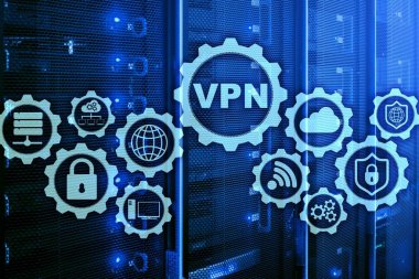 VPN bağlantısını sağlama alın. Sanal Özel Ağ veya İnternet Güvenliği Konsepti.