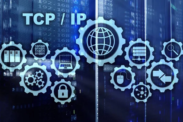Tcp Networking Протокол Управления Передачей Концепция Интернет Технологий — стоковое фото