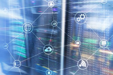 Teknoloji altyapı bulut bilgi işlem ve iletişim. Internet kavramı.