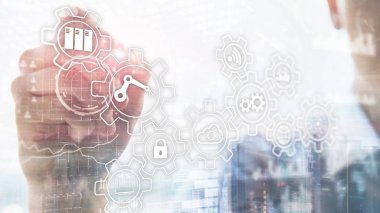 Teknoloji yeniliği ve otomasyon süreci. Akıllı sektör 4.0.