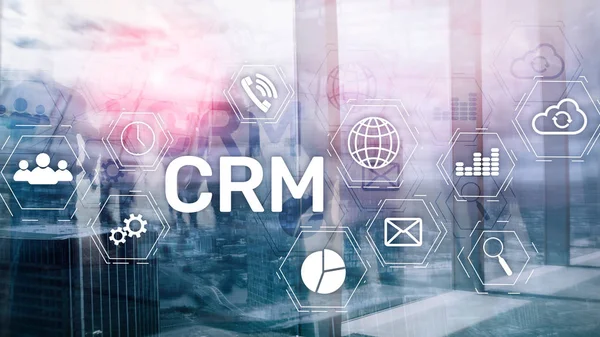 Концепция обслуживания клиентов CRM Management Analysis Service. Управление взаимоотношениями. — стоковое фото