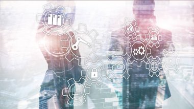 Teknoloji yeniliği ve otomasyon süreci. Akıllı sektör 4.0.