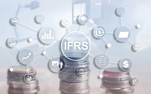 Instrumento de Normas Internacionales de Información Financiera. — Foto de Stock