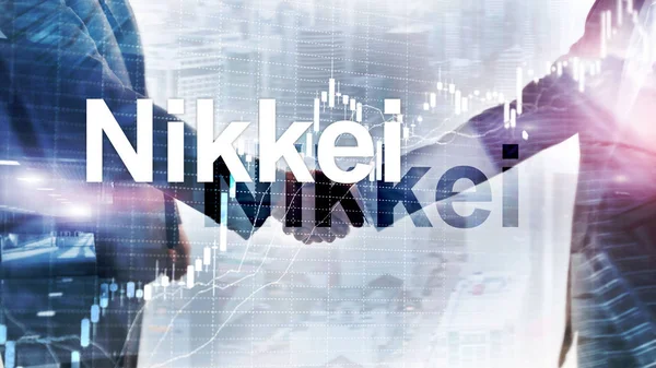 Nikkei 225 hisse ortalaması indeksi. Finansal İş Ekonomisi Konsepti.