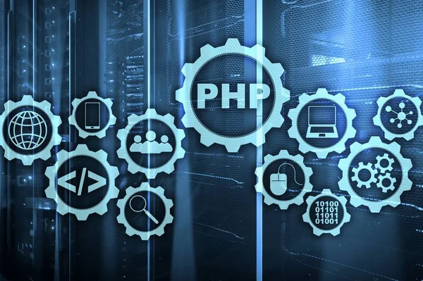 Γλώσσα Προγραμματισμού Php Ανάπτυξη Τεχνολογιών Προγραμματισμού Και Κωδικοποίησης Κυβερνοδιαστημική Έννοια — Φωτογραφία Αρχείου