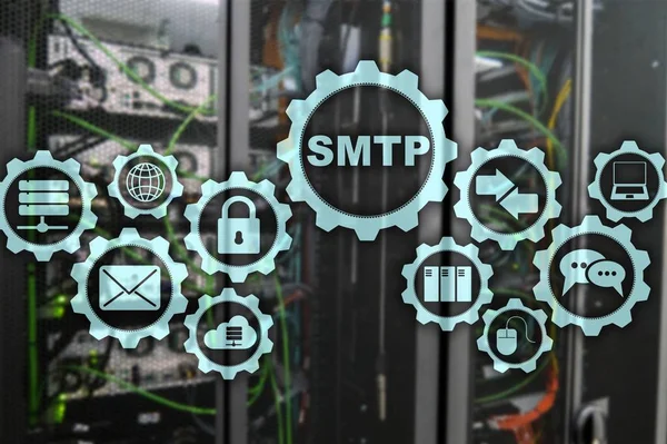 Smtp Protokol Transfer Surat Server Protokol Tcp Mengirim Dan Menerima — Stok Foto